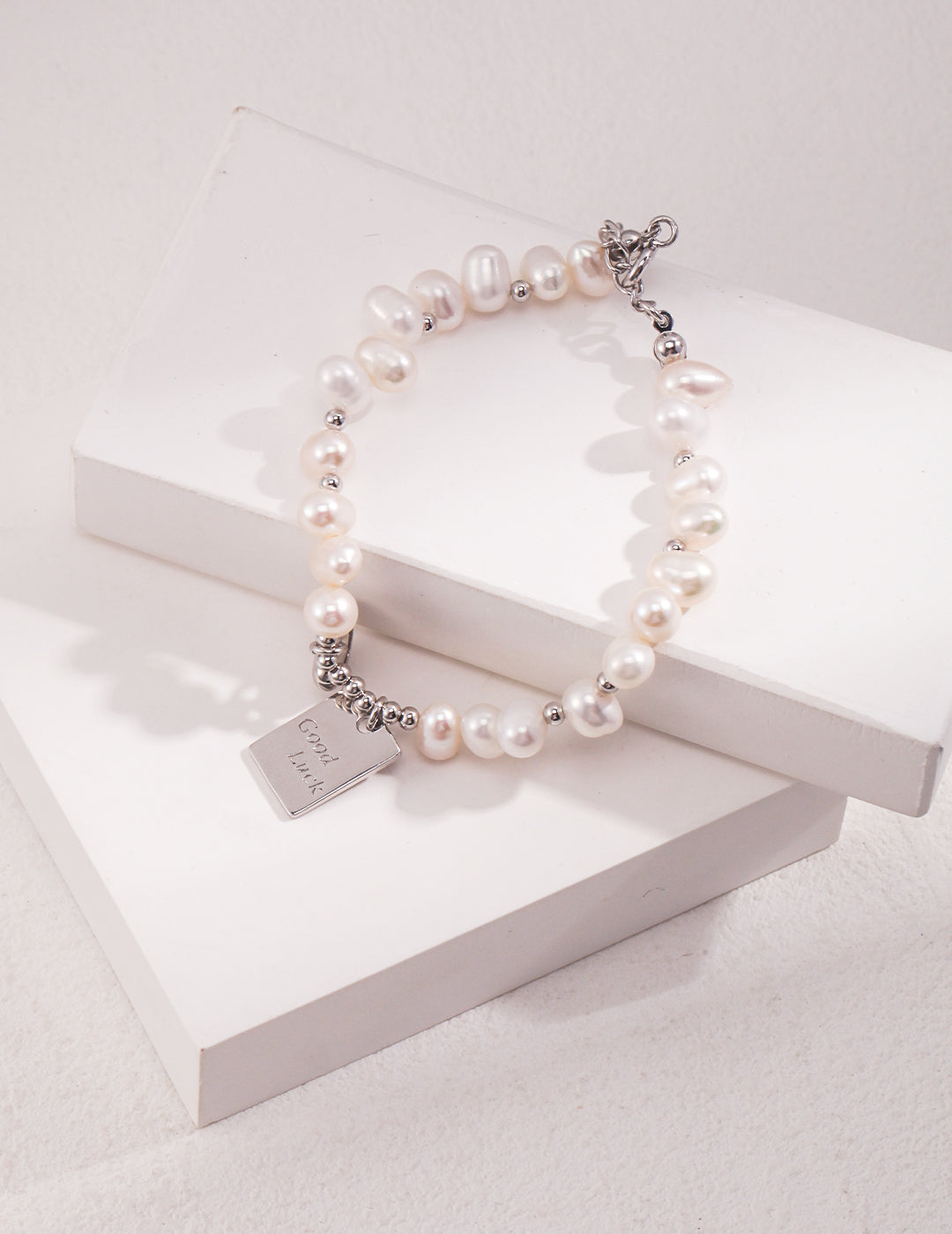 M0088 Sterling silver pearl bracelet