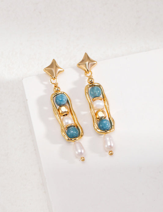 R01124 Amazonite Earrings
