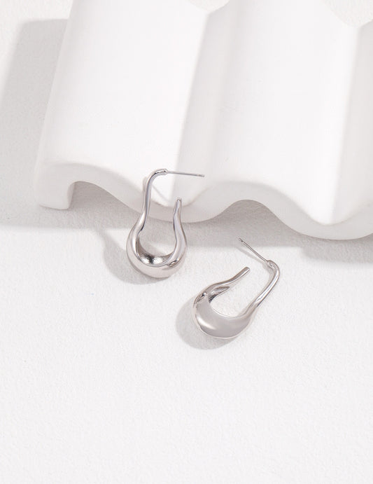 R0827 Sterling silver elegant earrings