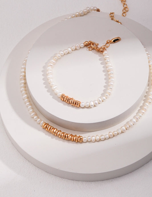 M0068 Bracelet et collier de perles