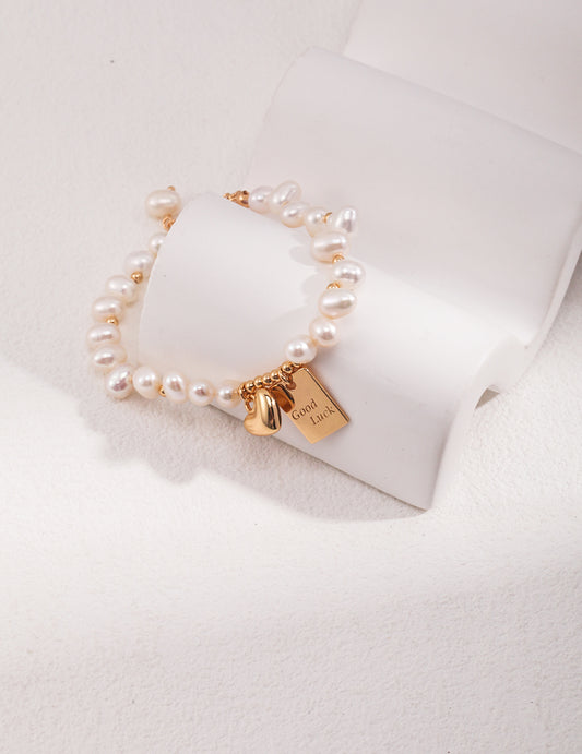 M0088 Bracelet perles en argent massif